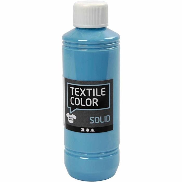 Sólido textil, opaco, turquesa azulado, 250 ml/ 1 botella