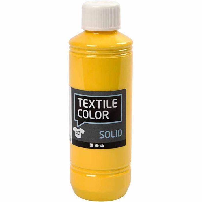 Sólido textil, opaco, amarillo, 250ml/ 1 botella