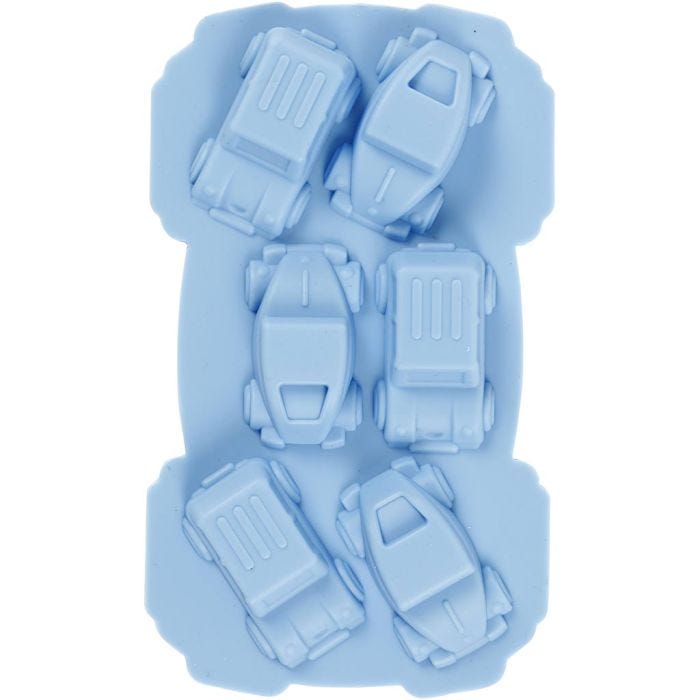 Molde de silicona, Coches, A: 2,5 cm, L. 3 cm, A: 4,5 cm, 12,5 ml, 1 ud