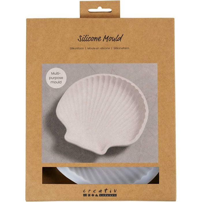 Molde de silicona, Conchas de mejillón, A: 2,5 cm, L. 14,5 cm, A: 14 cm, 1 ud