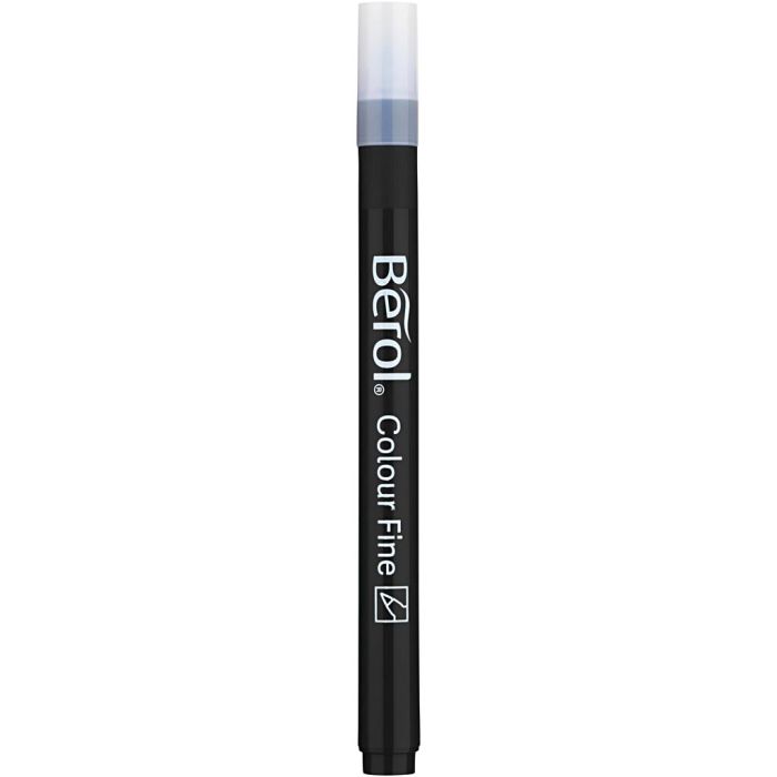 Berol Colourfine, trazo ancho 0,6 mm, negro, 12 ud/ 1 paquete
