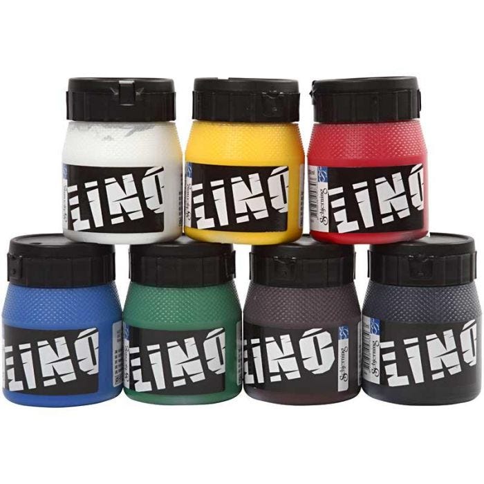 Tinta de Impresión, surtido de colores, 7x250 ml/ 1 paquete