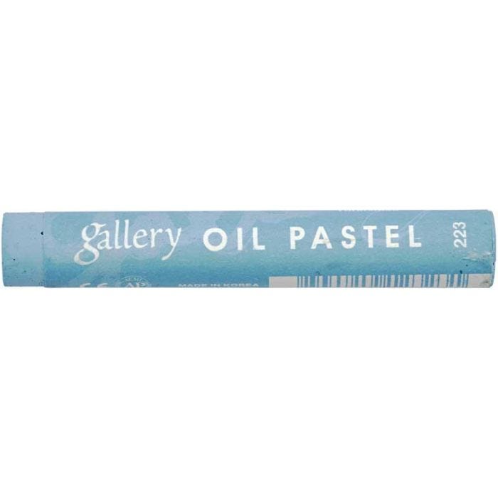 Pasteles al Óleo Gallery Premium, L. 7 cm, grosor 11 mm, turquesa azulado (223), 6 ud/ 1 paquete