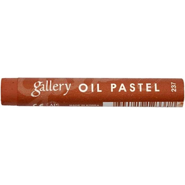 Pasteles al Óleo Gallery Premium, L. 7 cm, grosor 11 mm, russet, 6 ud/ 1 paquete