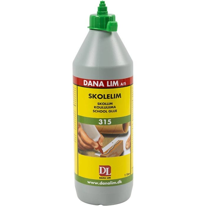 Pegamento escolar, 1l/ 1 botella