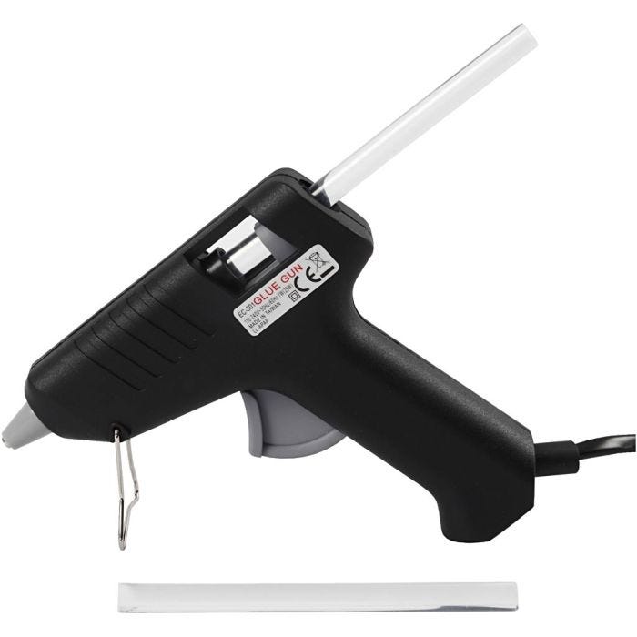 Mini pistola de silicona, 130 °C - baja temperatura, EU, 1 ud