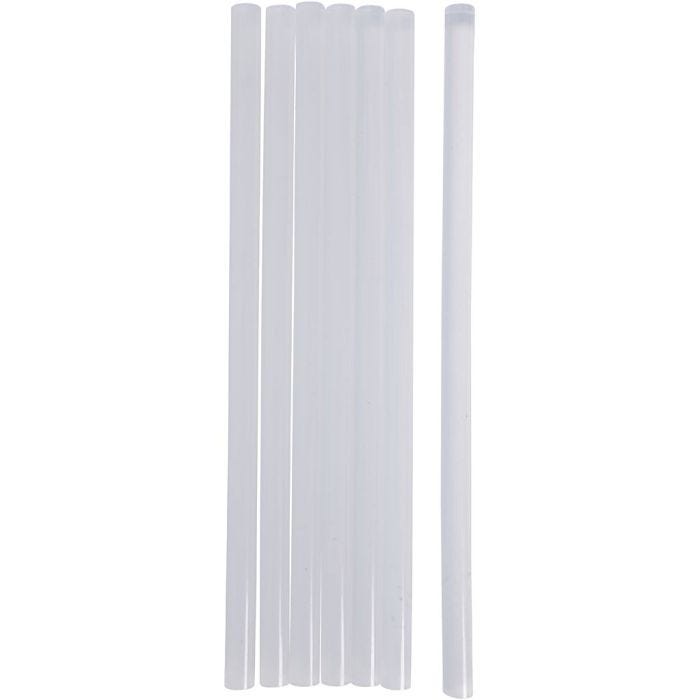 Barras de pegamento Maxi, L. 25 cm, dia 11 mm, 7 ud/ 1 paquete
