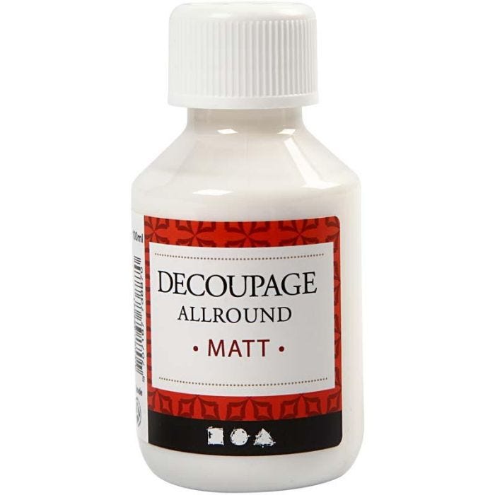 Laca de decoupage, mate, 100 ml/ 1 botella