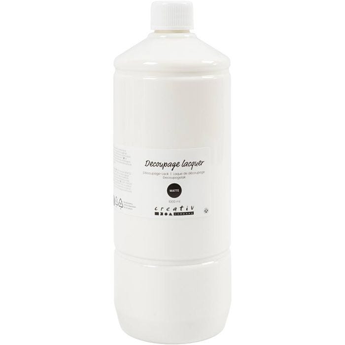 Laca de decoupage, mate, 1000 ml/ 1 botella