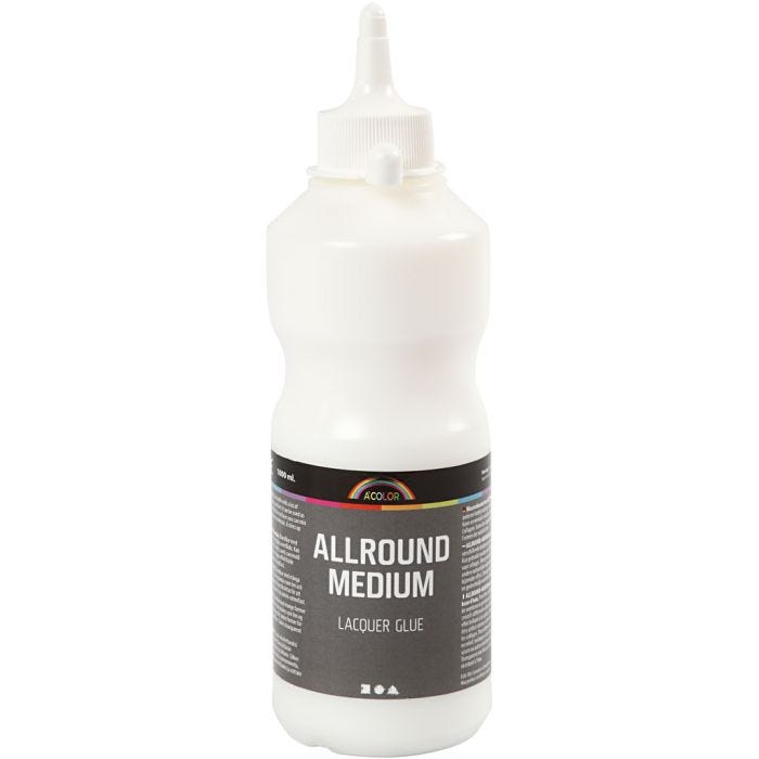Laca adhesiva media multiusos, 500 ml/ 1 botella