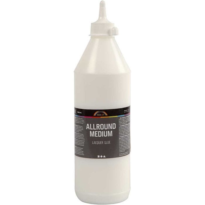 Laca adhesiva media multiusos, 1000 ml/ 1 botella