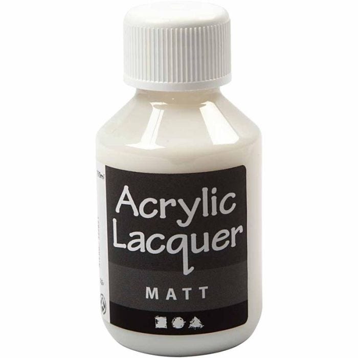 Laca acrílica, mate, 100 ml/ 1 botella