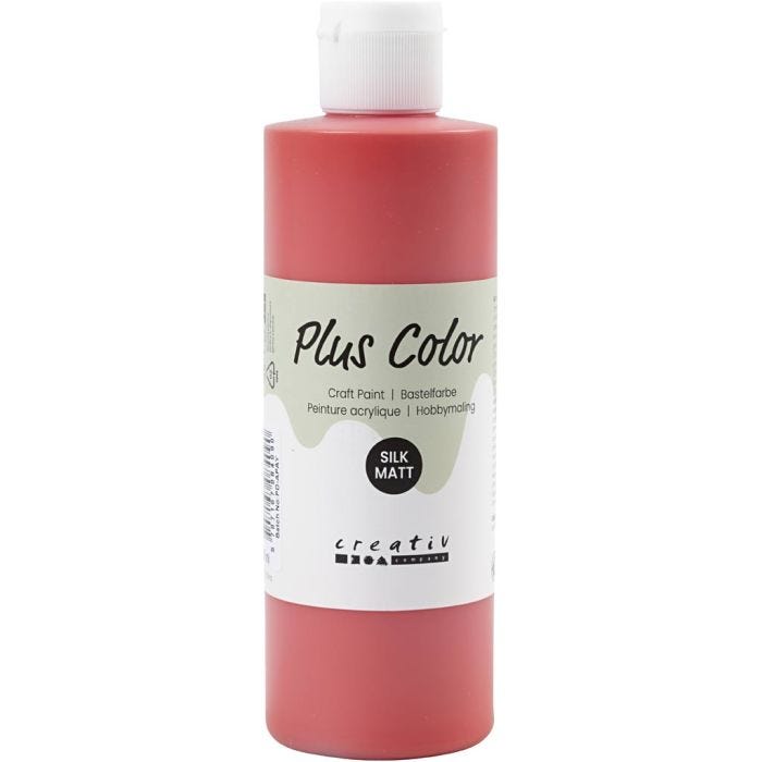 Pintura Craft Plus Color, rojo carmesí, 250ml/ 1 botella