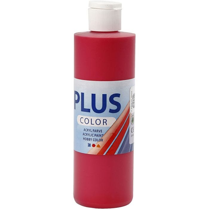 Pintura Craft Plus Color, baya roja, 250 ml/ 1 botella