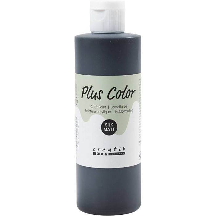 Pintura Craft Plus Color, negro, 250ml/ 1 botella