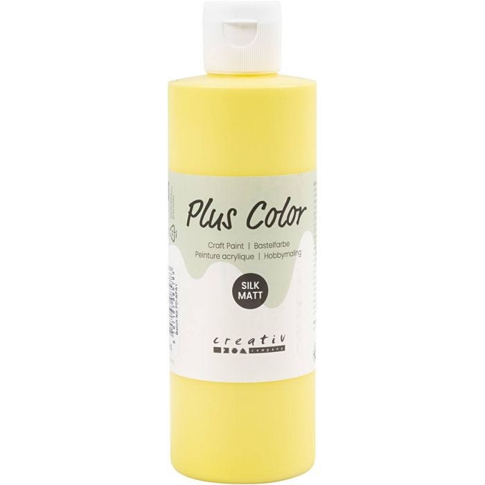 Pintura Craft Plus Color, amarillo primario, 250 ml/ 1 botella