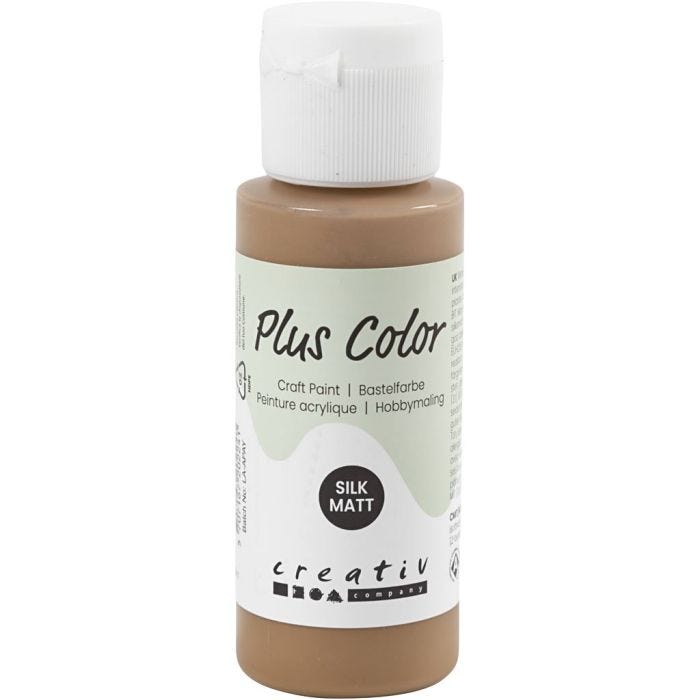 Pintura Craft Plus Color, marrón claro, 60 ml/ 1 botella