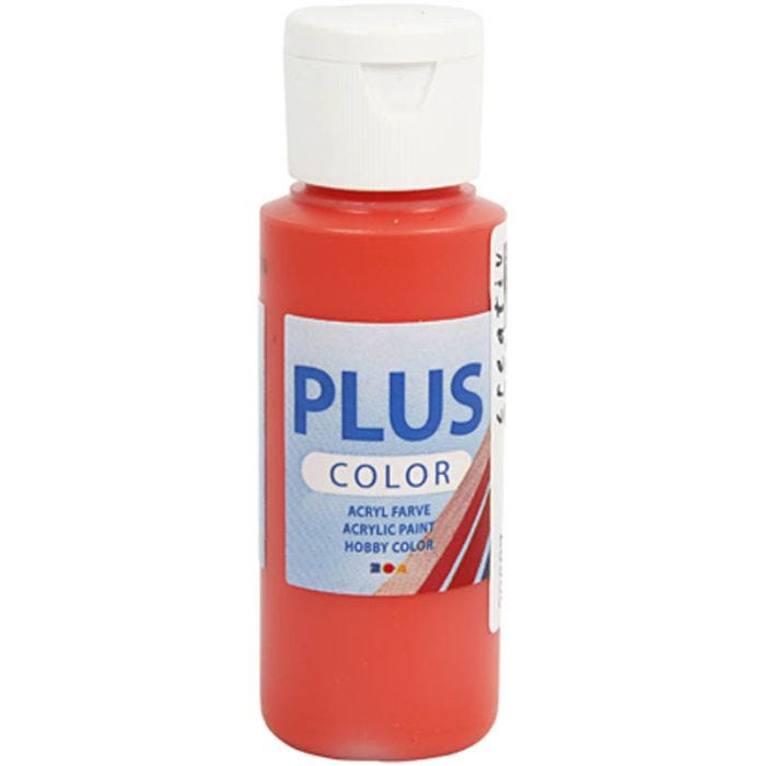 Pintura Craft Plus Color, rojo brillante, 60 ml/ 1 botella
