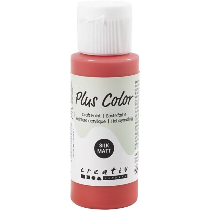 Pintura Craft Plus Color, rojo carmesí, 60ml/ 1 botella