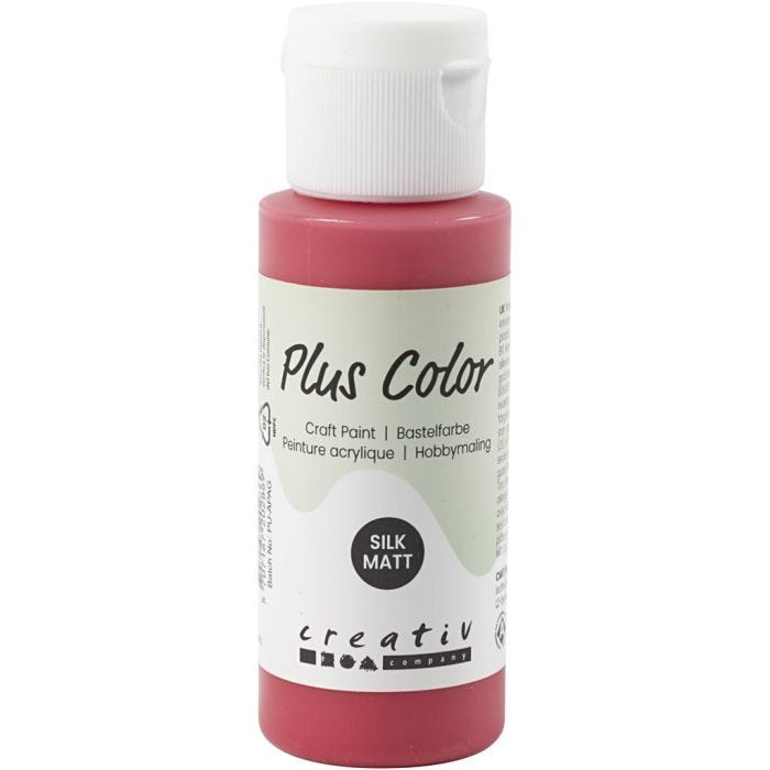 Pintura Craft Plus Color, baya roja, 60 ml/ 1 botella
