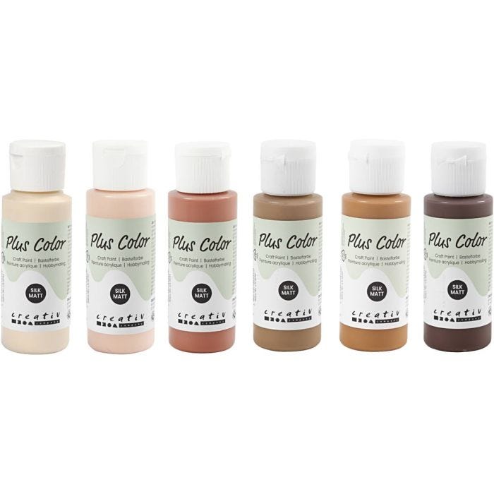 Pintura Craft Plus Color, surtido de colores, 6x60 ml/ 1 paquete