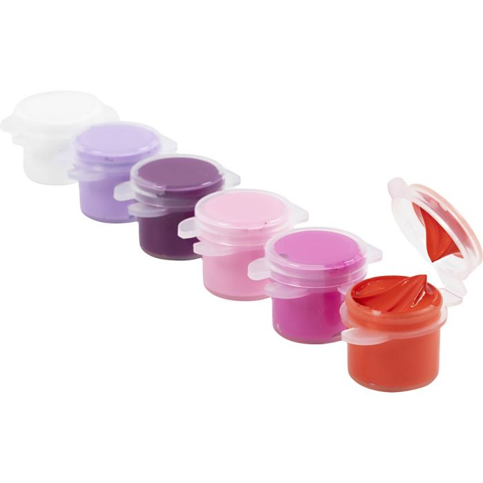 Pintura para manualidades Plus Color, lila / rosa oscuro, 6x5 ml/ 1 paquete