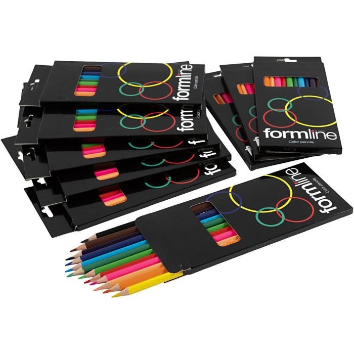 lápices de colores Formline, mina 2,5-3, 12x12 ud/ 1 paquete