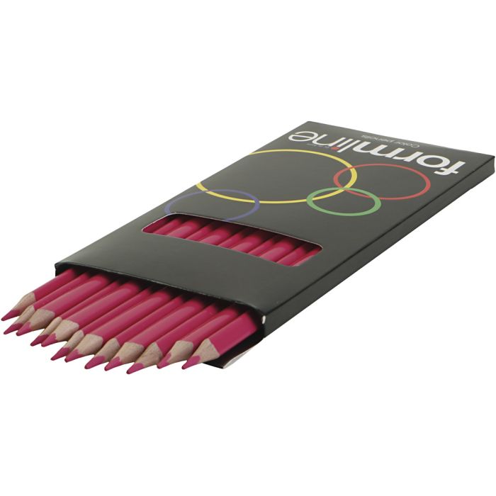 lápices de colores Formline, trazo ancho 2,5 - 3 mm, rosa, 12 ud/ 1 paquete