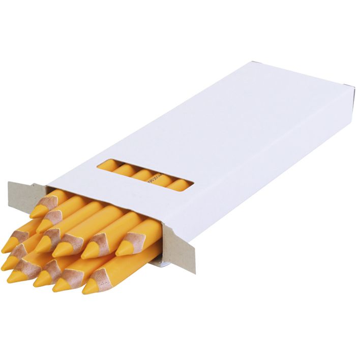 Lápices de Colores Edu Jumbo, grosor 10 mm, mina 6,25 mm, amarillo oscuro, 12 ud/ 1 paquete