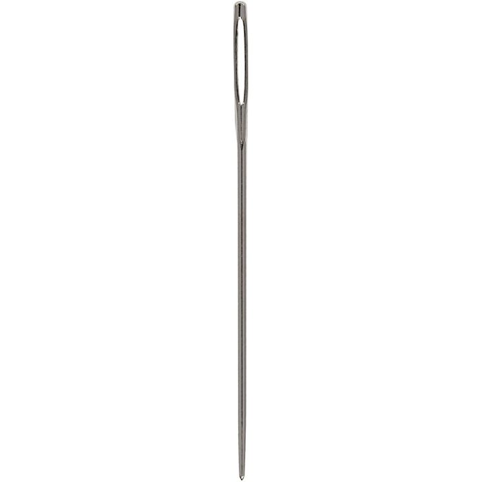 Agujas punto de cruz, Tamaño del ojal: 8 mm , medida 20, L. 42 mm, con punt redonda, 25 ud/ 1 paquete