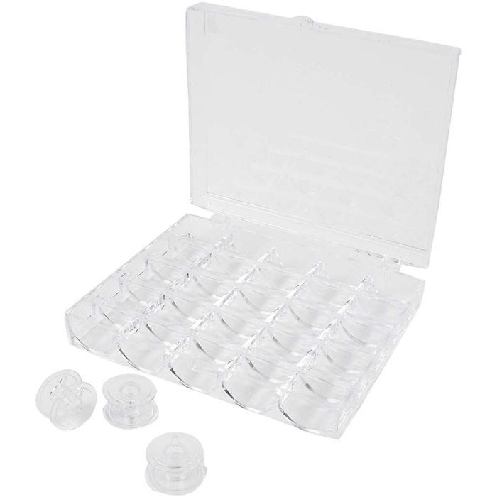 Bobinas para máquina de coser, A: 10 mm, dia 20 mm, 1 set