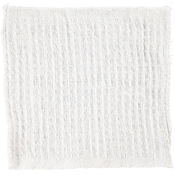 Tela, medidas 24x26 cm, blanco, 12 ud/ 1 paquete