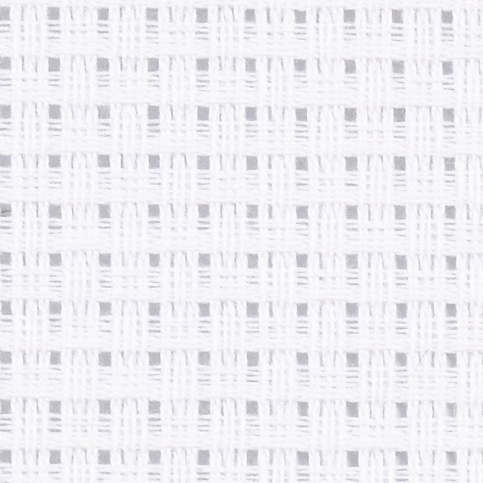 Tela Aida, 50x50 cm, 24 cuadrado por 10 cm , blanco, 1 ud