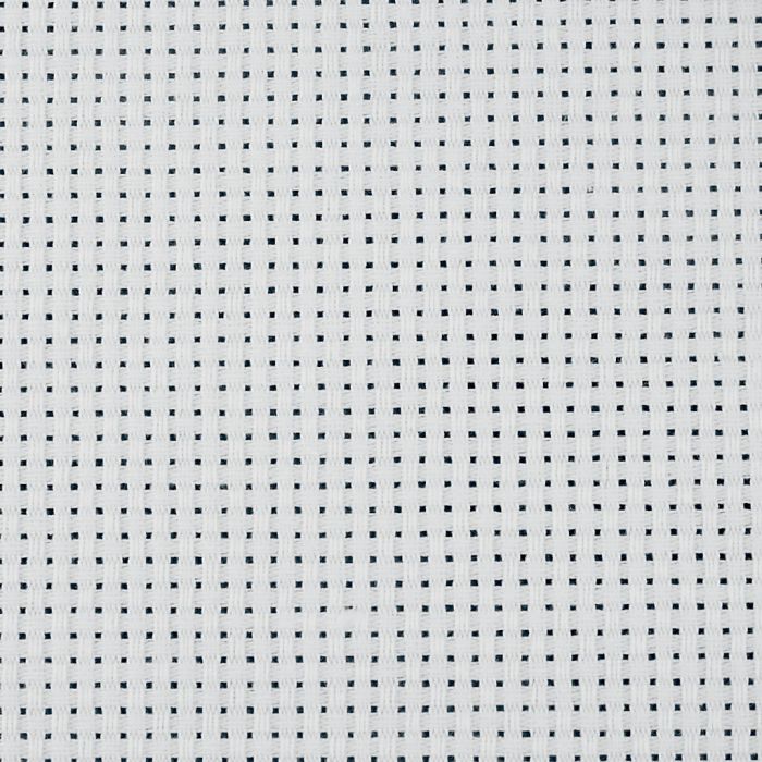 Tela Aida, A: 150 cm, 43 cuadrados por 10 cm , blanco, 3 m/ 1 ud