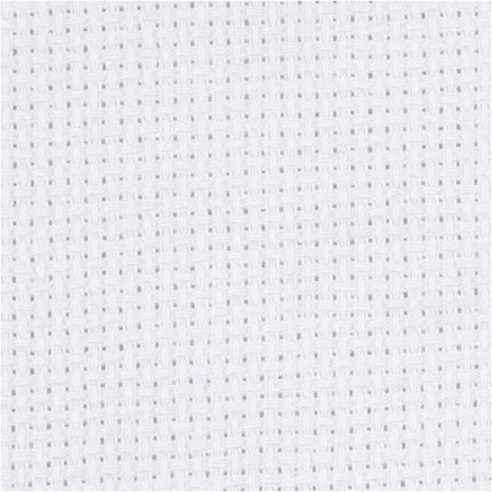 Tela Aida, A: 150 cm, 70 cuadrados por 10 cm , blanco, 3 m/ 1 ud