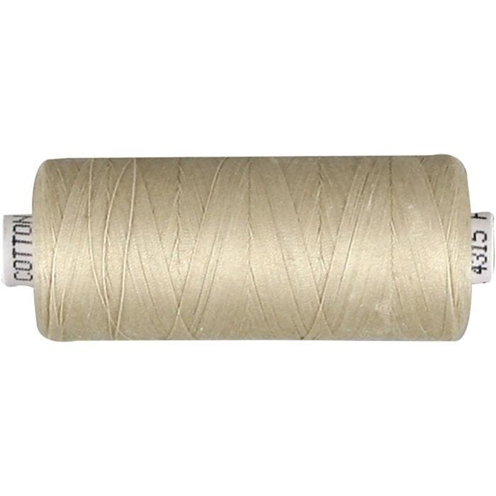 Hilo para coser, beige, 1000 m/ 1 rollo