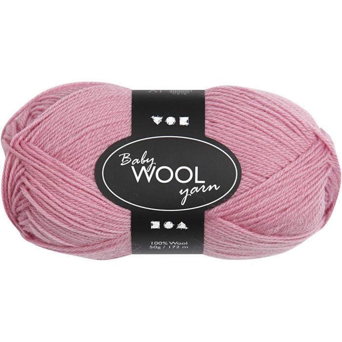 Hilo de Bebé, L. 172 M, rosado oscuro, 50 gr/ 1 bola