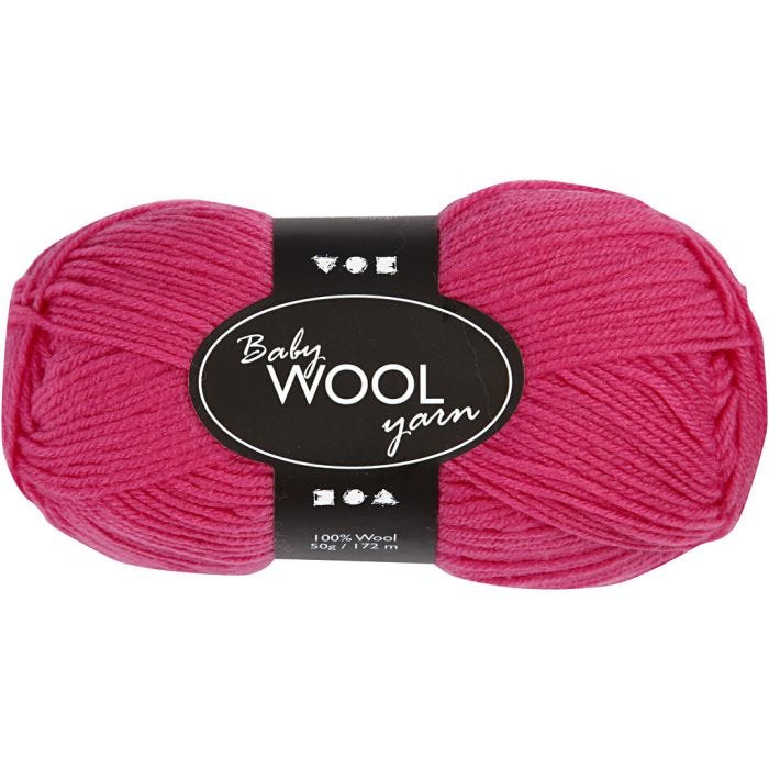 Hilo de Bebé, L. 172 M, cereza, 50 gr/ 1 bola