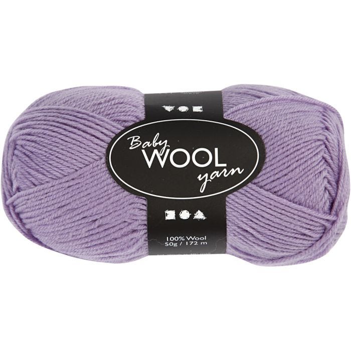 Hilo de bebé, 172 M, morado, 50gr/ 1 bola