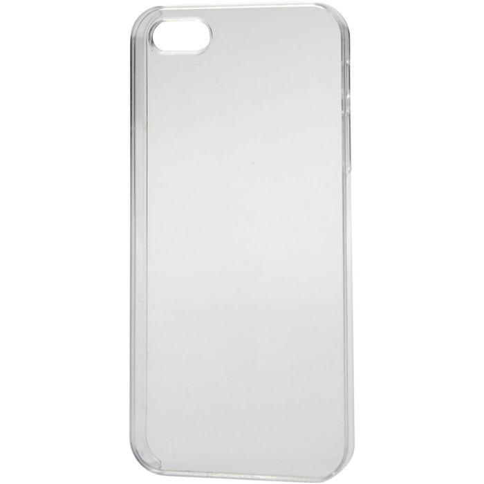Funda para móvil, medida 5/5S, medidas 6x12,5 cm, grosor 10 mm, transparente, 1 ud