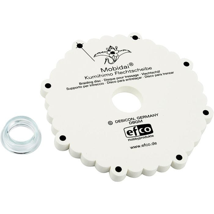 Disco de Trenzado Kumihimo, dia 16 cm, grosor 1 cm, 1 ud