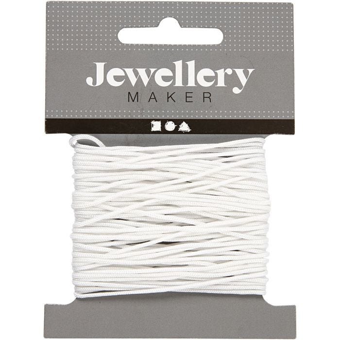 Cuerda de Nylon, grosor 1 mm, blanco, 10 m/ 1 rollo