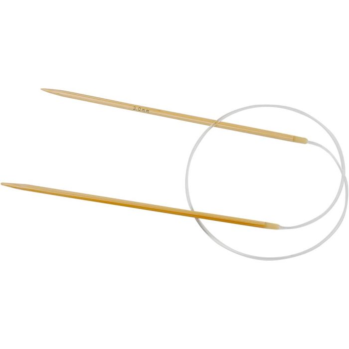 Aguja circular, L. 60 cm, medidas 3 mm, 1 ud