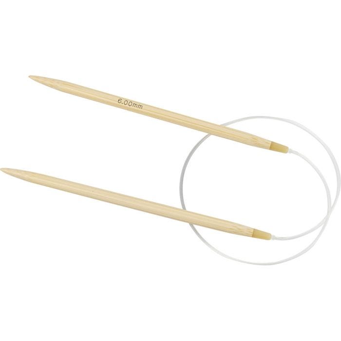 Aguja circular, 60 cm, 6 mm, 1 ud
