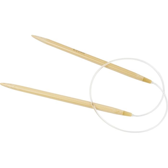 Aguja circular, L. 60 cm, medidas 6,5 mm, 1 ud