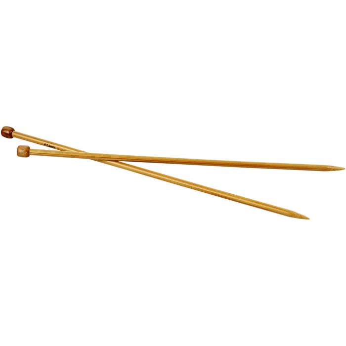 Agujas de tejer , 35 cm, 7 mm, 1 par