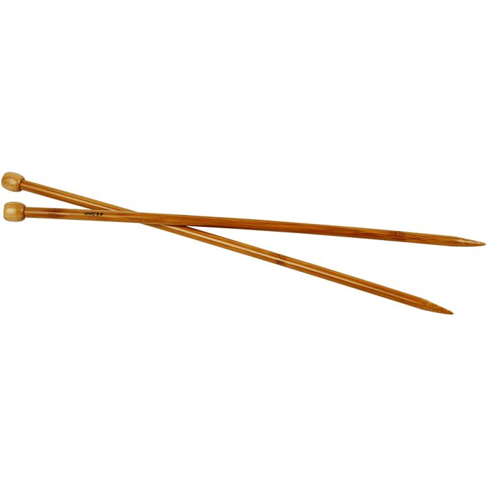 Agujas de tejer , 35 cm, 8 mm, 1 par