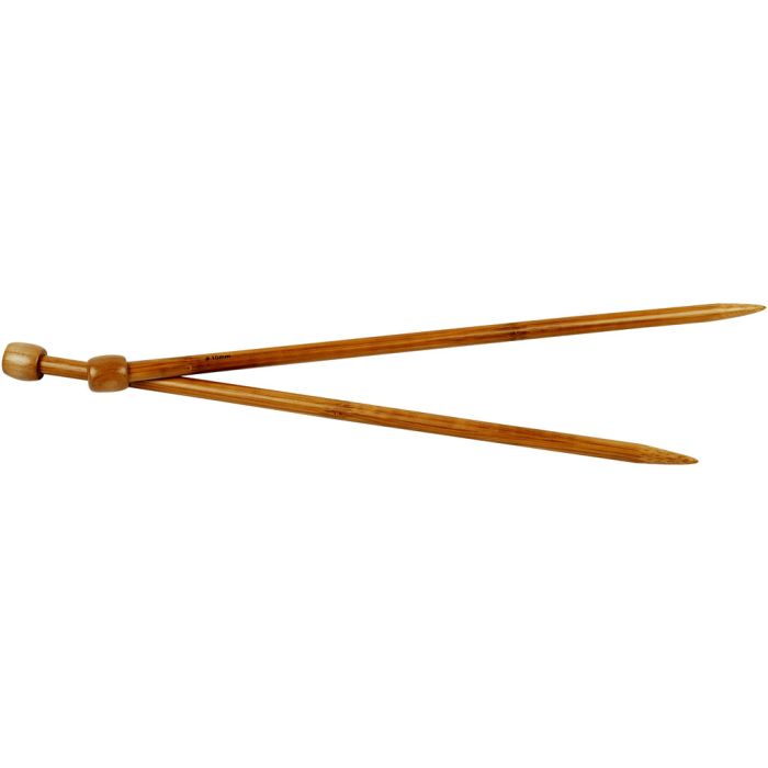 Agujas de tejer , 35 cm, 10 mm, 1 par
