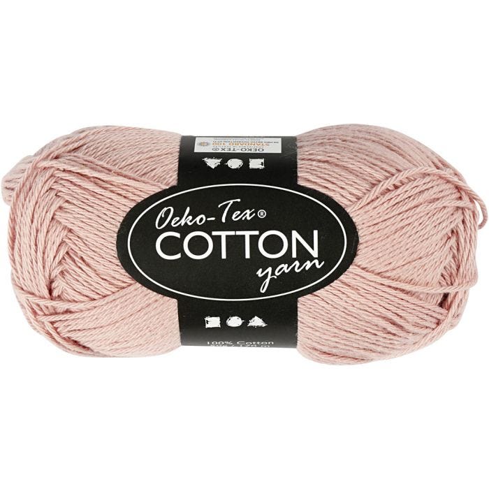 Hilo de algodón, medida 8/4, L. 170 M, polvo, 50 gr/ 1 bola