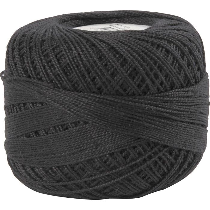 aguja de crochet 2-2,5, negro, 125 m, 20 gr/ 1 bola